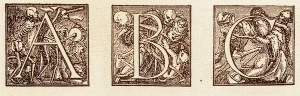 The alphabet of death: who should die and why - My, Longpost, Holbein, Dance of Death, Death, Alphabet, Religion, Engraving