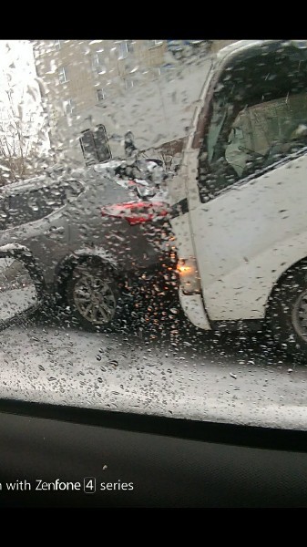 Good morning in Chita and unexpected snow... a selection of accidents in 1 hour - My, Chita, Crash, Road accident, Snow, Longpost