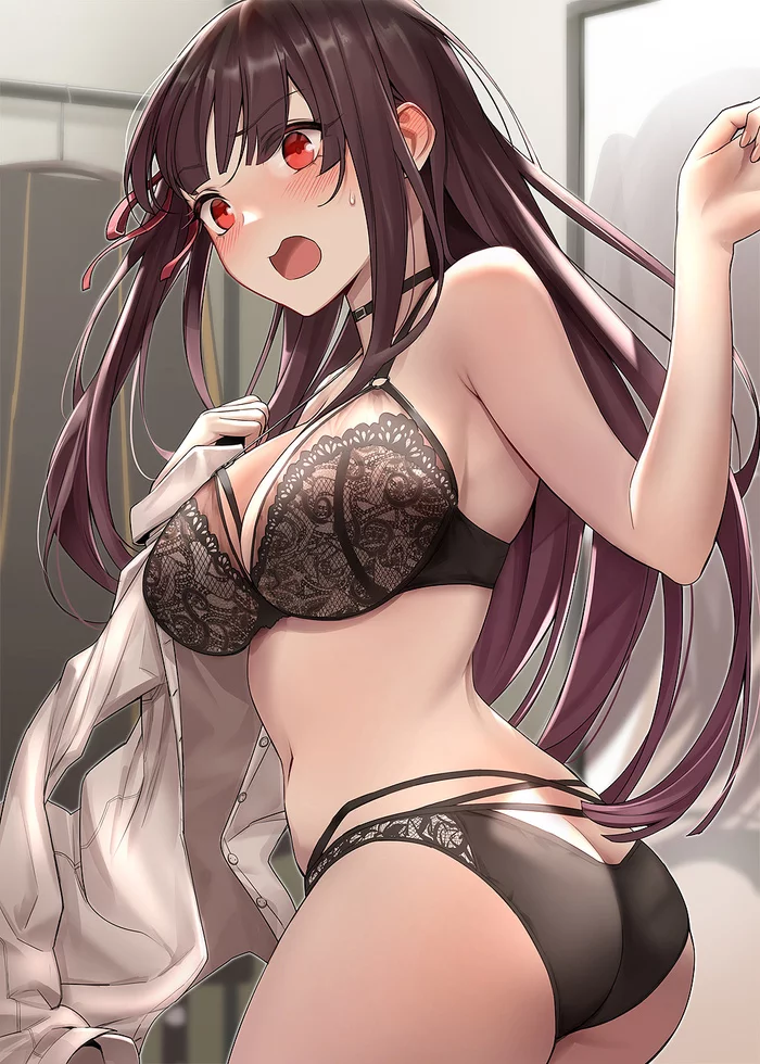 WA2000 - NSFW, Anime, Anime art, Girls frontline, WA2000, Breast, Underwear, Booty