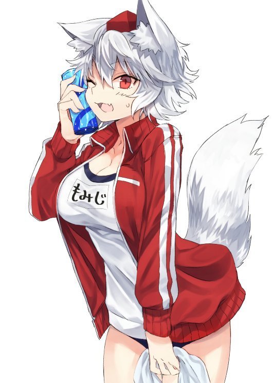 Momiji Inubarashi - Anime, Touhou, Anime art, Longpost, Inubashiri momiji