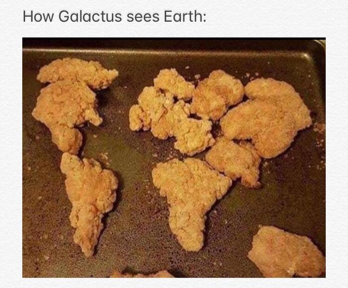 "Земля глазами Галактуса."