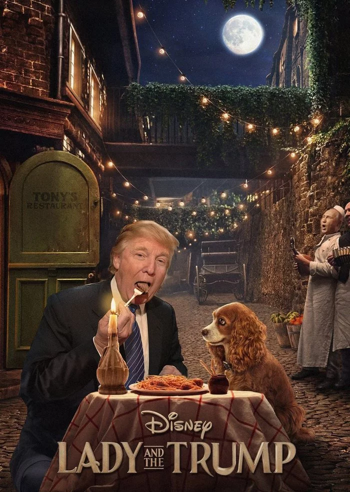 Lady and the Tramp. Crossover - Lady and the Tramp, Donald Trump, Politics