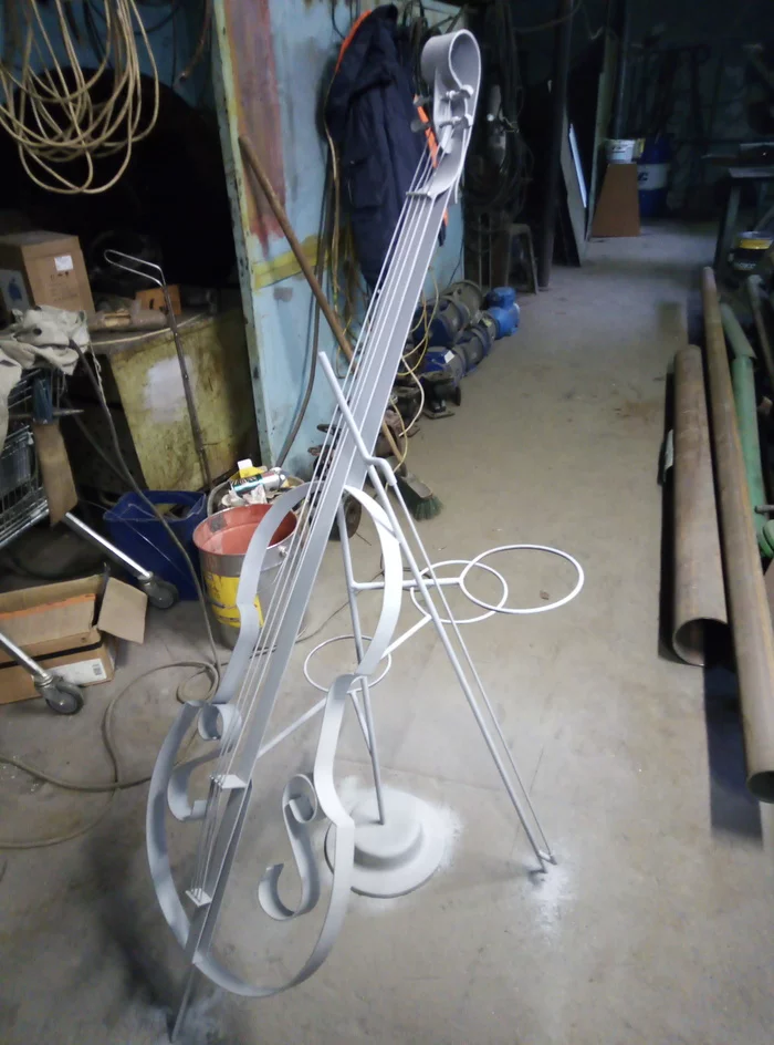 Flower stand for wife - My, Welding, Metal, Flowers, Longpost