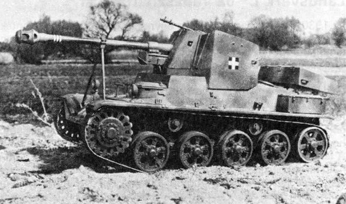 Self-propelled gun Toldi - Hungarian Marder - My, Story, The Second World War, Hungary, Prototype, Armored vehicles, Sau, Longpost, Historical photo