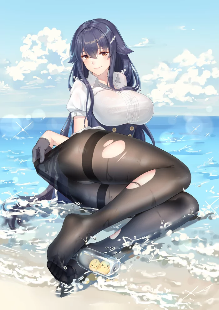 Azuma - NSFW, Anime, Anime art, Azur lane, Azuma, Breast, Tights