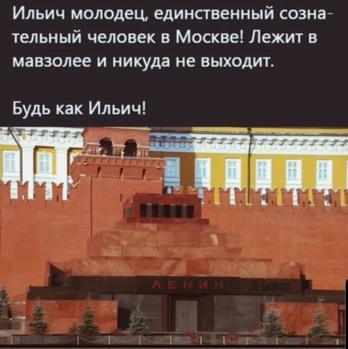 Ilyich knew - Mausoleum, Self-isolation, Screenshot, Lenin, Moscow, Quarantine