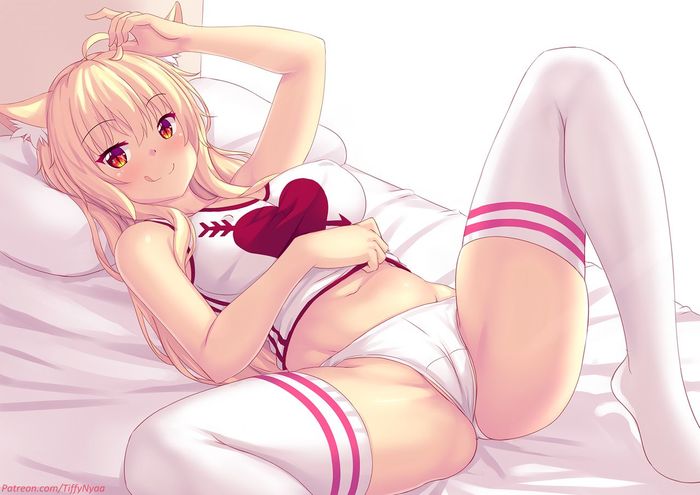 Tiffy - NSFW, Anime, Pantsu, Neko, Anime art, Original character, Animal ears, Tiffy