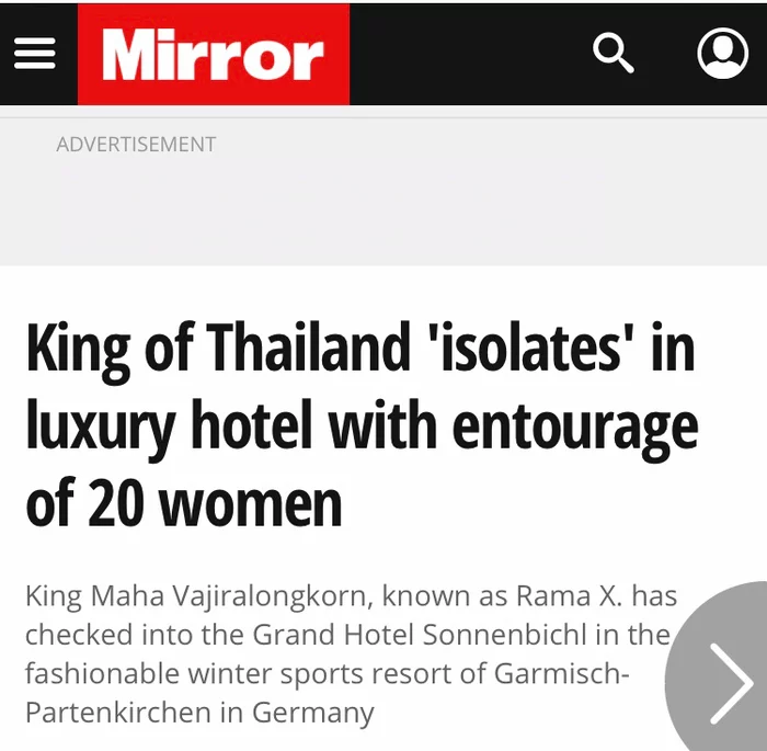 The King of Thailand “self-isolated” with 20 women - Self-isolation, news, Thailand, King, Maha Vajiralongkorn