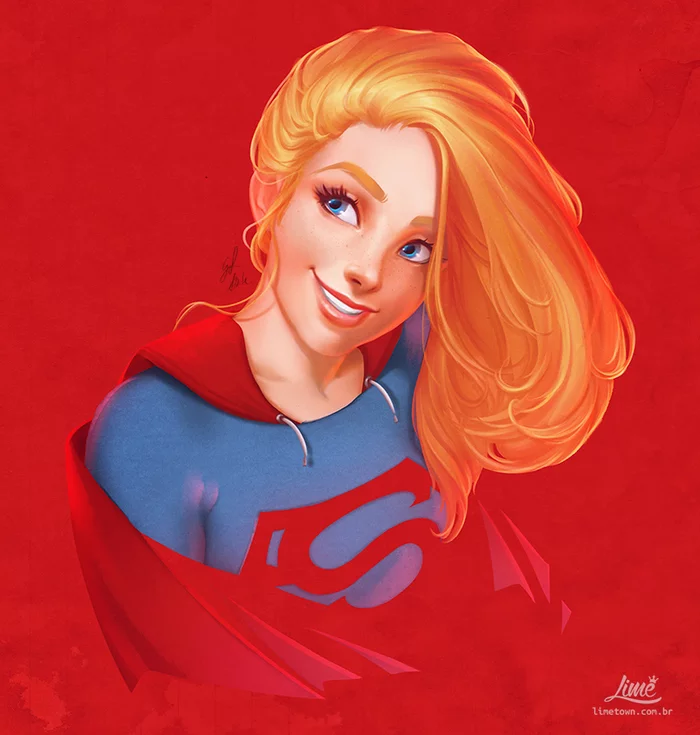 Supergirl - Drawing, DC, Supergirl, , Dc comics