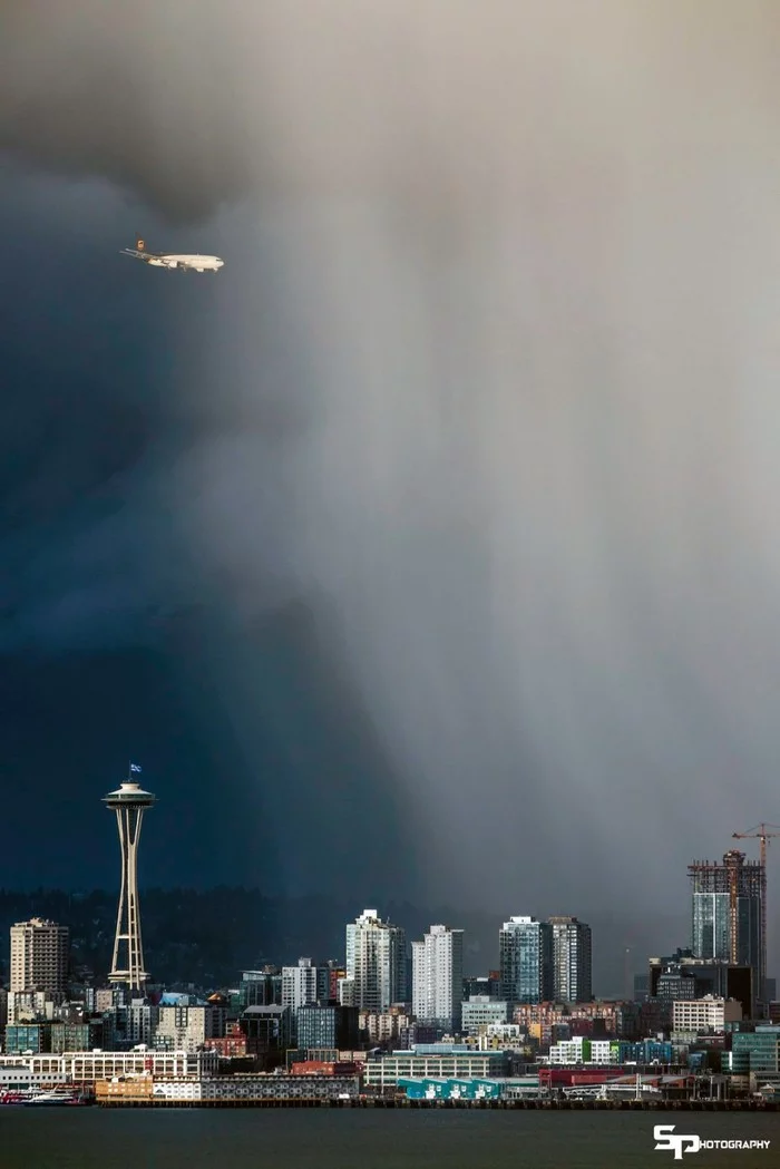 Precipitation streaks - USA, Washington, Seattle, Nature, Precipitation, Rain, Longpost