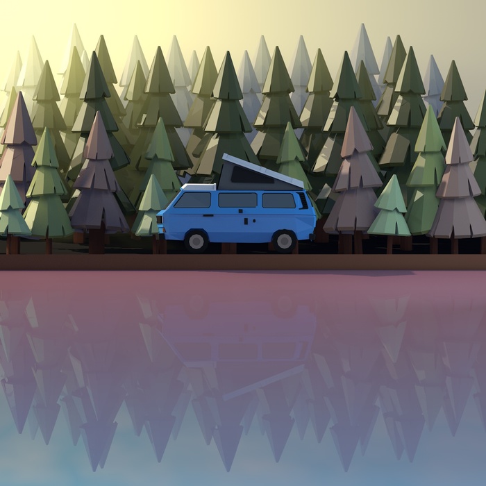 Мой новый Low Poly Арт. Однажды повторю это в реальности