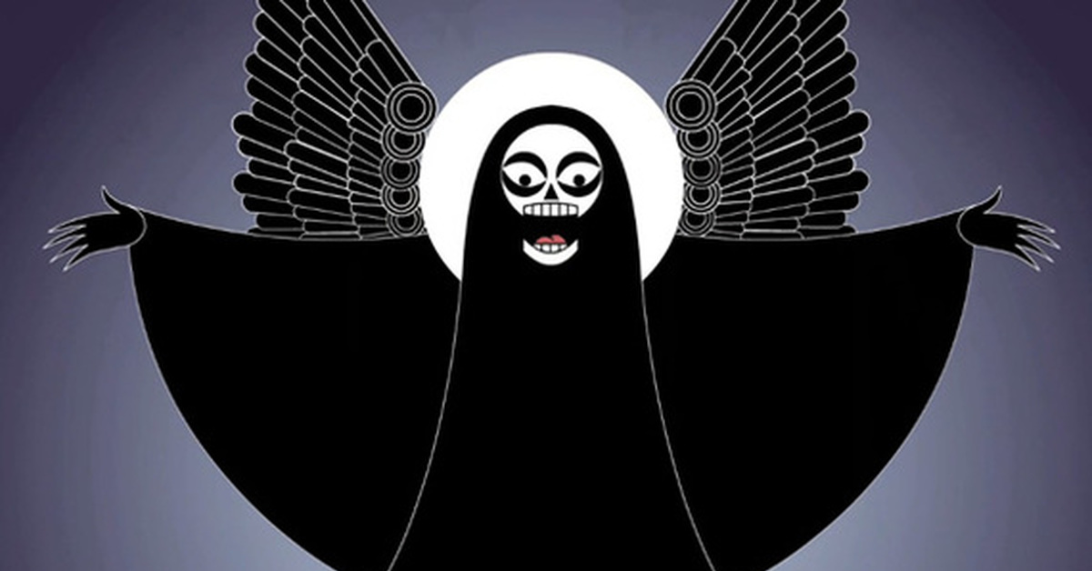 This land is mine. Nina Paley Angel of Death. This Land is mine cartoon. Be mine Land.