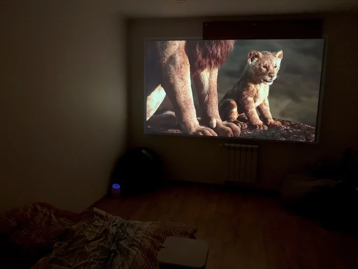 How I made a home theater for 35k rubles - My, Projector, Screen, Home theater, With your own hands, Longpost, Needlework with process