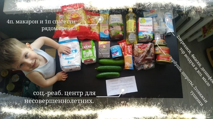 Social help in the Tula region - My, Social help, Tula region, Children, Dry ration