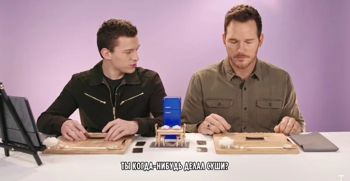 Most importantly, do not try to smoke it - Sushi, Storyboard, Tom Holland, Chris Pratt