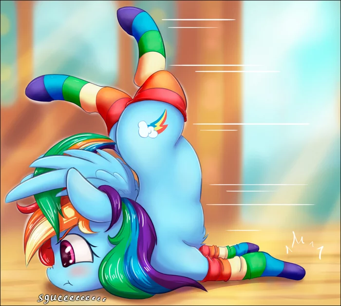 Rainbow socks - My little pony, Rainbow dash, MLP Socks, Alcor
