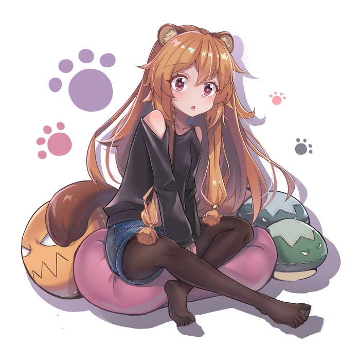 Casual Raphy - Tate no Yuusha no Nariagari, Raphtalia, Anime Art, Animal Ears, Loli, Аниме