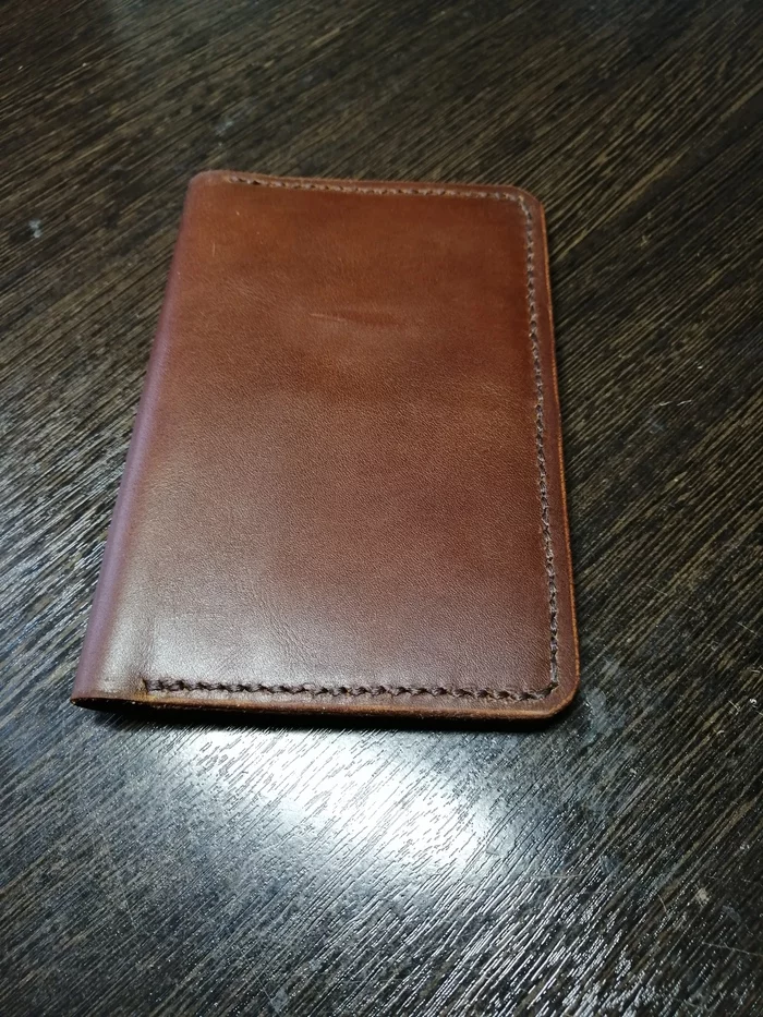 Passport cover - My, Natural leather, Leather products, Longpost