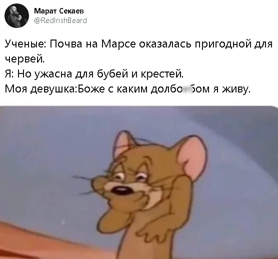 А для пик? - Марс, Ученые, Почва, Девушки, Червь