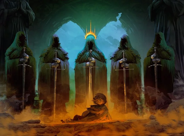 Amon Sul - Drawing, Tolkien's Legendarium, Lord of the Rings, Nazgul, Frodo Baggins, Anato finnstark