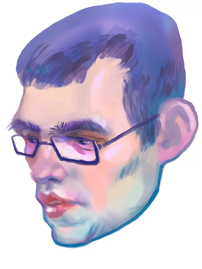 I tried my hand at Krite - My, Portrait, Krita