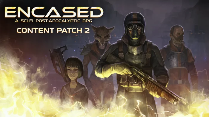 The second content patch for Encased RPG has been released - Longpost, GIF, My, RPG, Science fiction, Step-by-step strategy, Post apocalypse