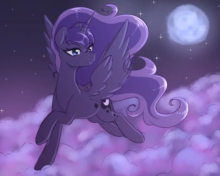 Lunyasha - My little pony, PonyArt, Princess luna, Fluffymaiden