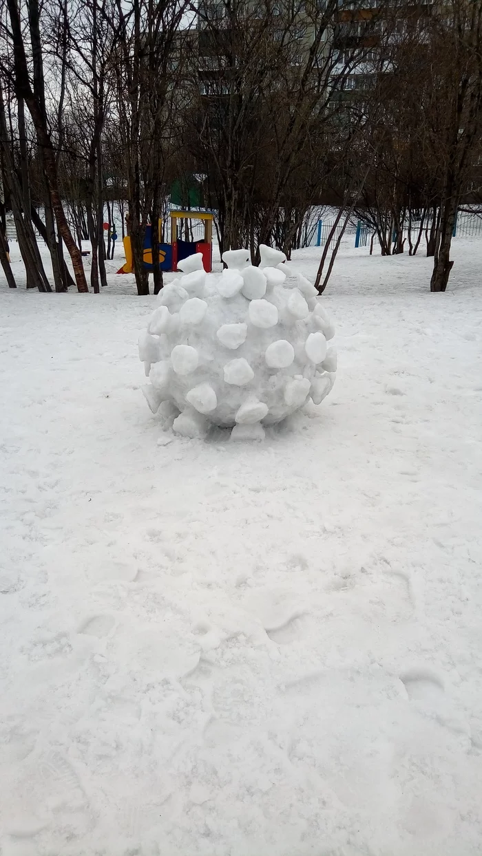 Meanwhile in Murmansk - Coronavirus, Art, Murmansk, Snow figures