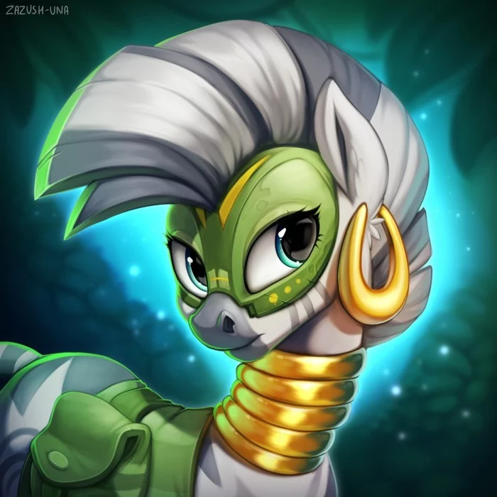 Leader of the Resistance Movement - My little pony, PonyArt, MLP Zebra, Zecora