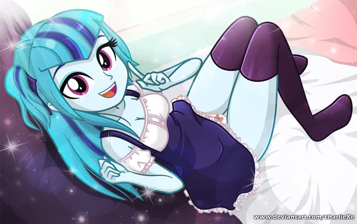 Spend time with her! - My little pony, Equestria girls, Sonata dusk, Charliexe, MLP Edge