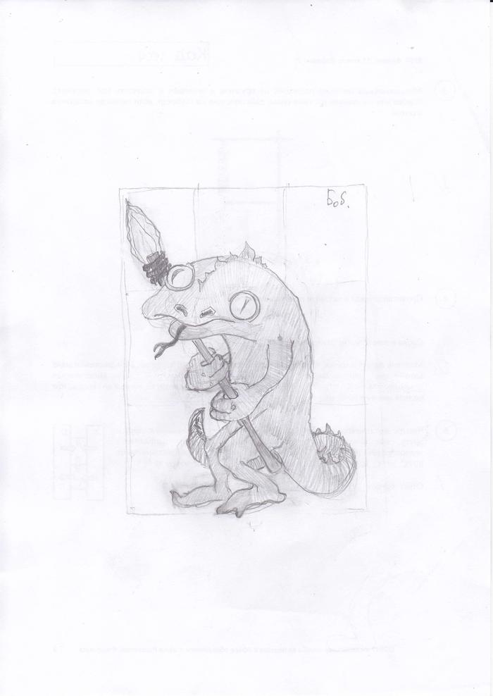 A few kringe sketches of my Beastland :)) - My, Illustrations, Lizard, Pig, Sketch, Longpost