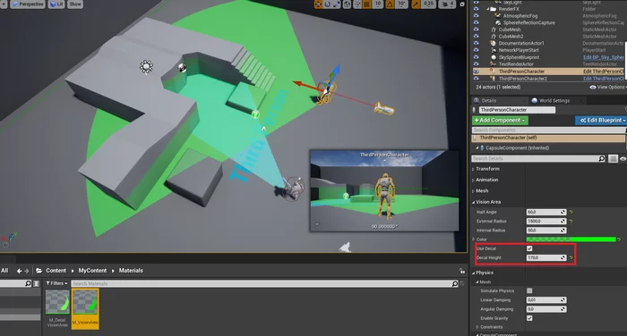 Creating a simple scope for AI or character [UE4] - My, Unreal Engine 4, Tutorial, Video, Longpost
