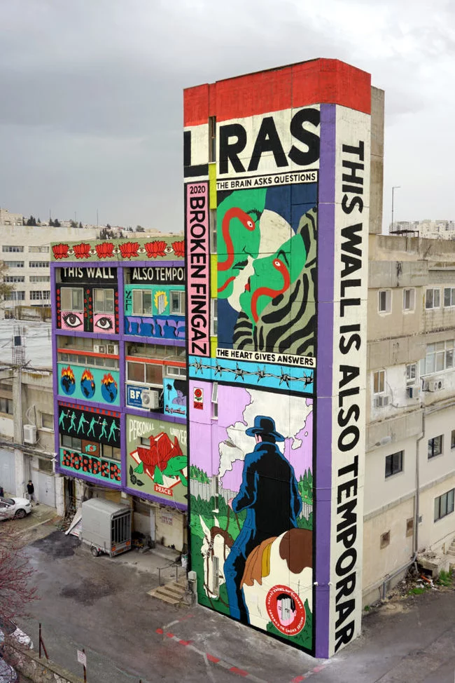 Broken Fingaz and GHOSTOWN with new work in Jerusalem - My, Art, Street art, Graffiti, Drawing, Painting, Hip-hop