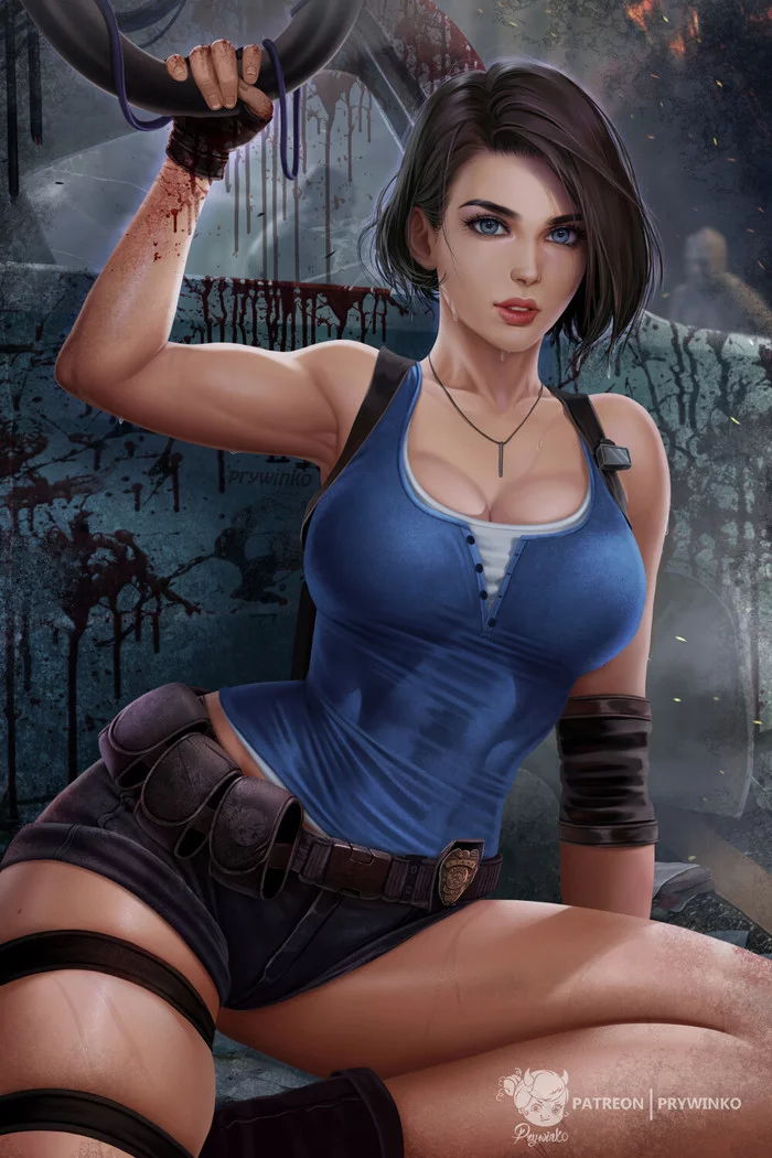 Jill Valentine - Drawing, Resident evil 3, Jill valentine, Girls, Prywinko