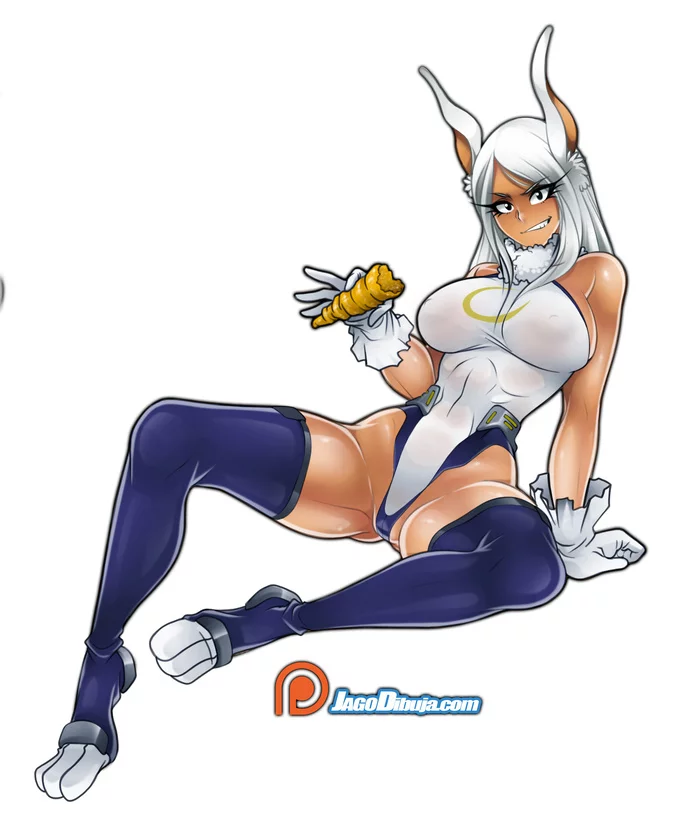 Rumi Usagiyama aka Mirko - NSFW, Jago, Rumi, Boku no Hero Academia, Sugoi Dekai, Animal Ears, Аниме, Эротика, Арт