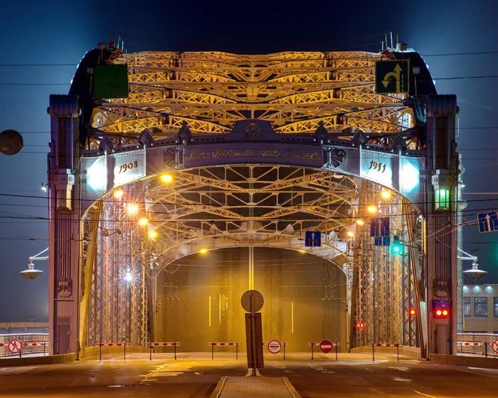 Bolsheokhtinsky Bridge - Bridge, Saint Petersburg, Bolsheokhtinsky bridge, Okhta