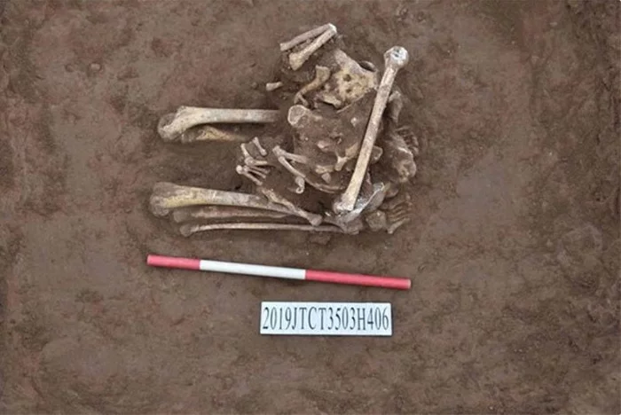 A headless skeleton on his knees found in China - a victim of the bloody ritual of the ancient Chinese - Archeology, Remains, Sacrifice, Ritual, China, Story, BC