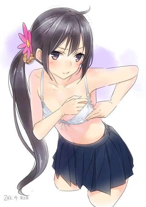 Akebono - NSFW, Kantai Collection, Аниме, Anime Art, Akebono, Нижнее белье