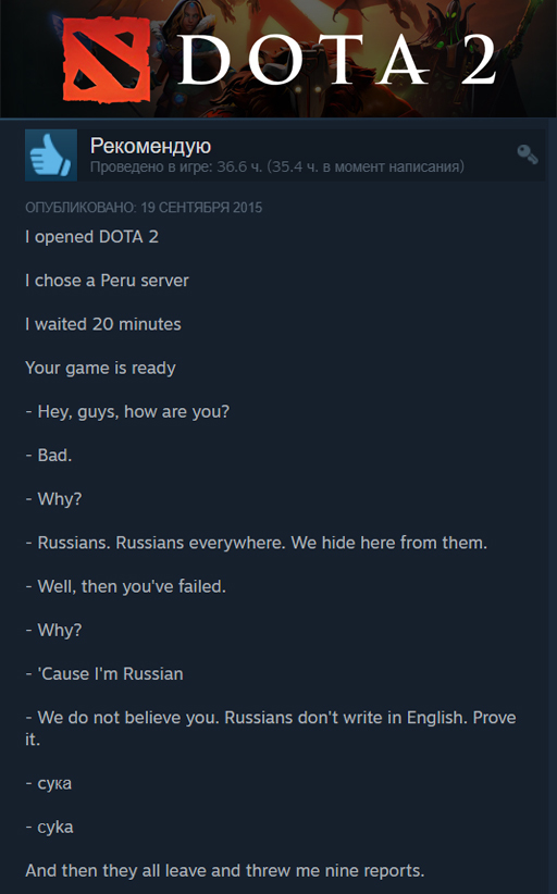 Funny reviews on Steam (part 10) - My, CS: GO, Dota, Portal 2, Garrys mod, Half-life 2, Humor, Games, Steam Reviews, Mat, Longpost