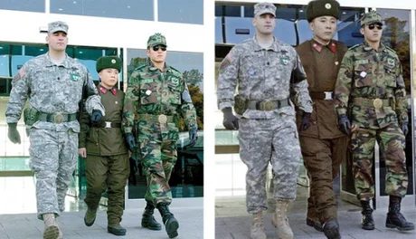 North Korean soldier must look menacing - Army, North Korea, The soldiers, Photoshop