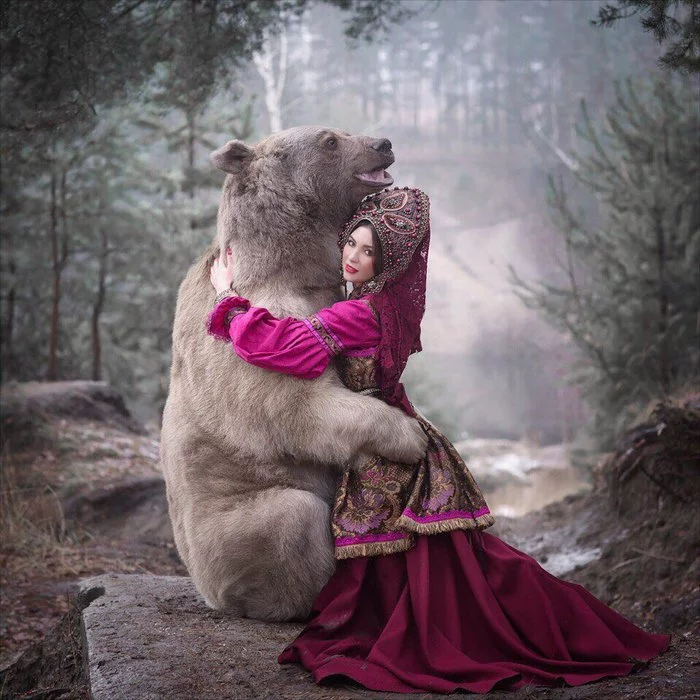 Степан и барышни Медведь, Девушки, Длиннопост, Медведь Степан