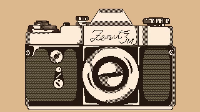 Zenit 3m and its pixel animation - My, Pixel, Pixel Art, Art, Animation, , Images, Camera, Video
