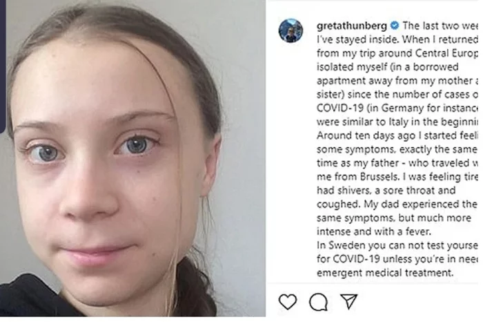 Greta Thunberg and her father Svante are infected - Greta Thunberg, Coronavirus, We arrived