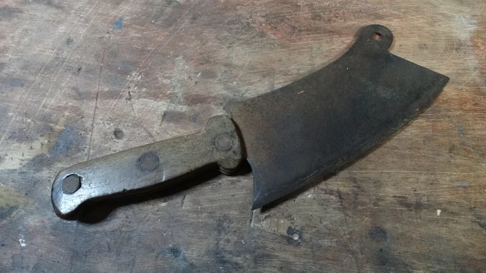 Restoration of a butcher's ax. Step-by-step recovery. Photo + Video - Video, Hobby, With your own hands, Longpost, Craft, Restoration, Needlework with process, My