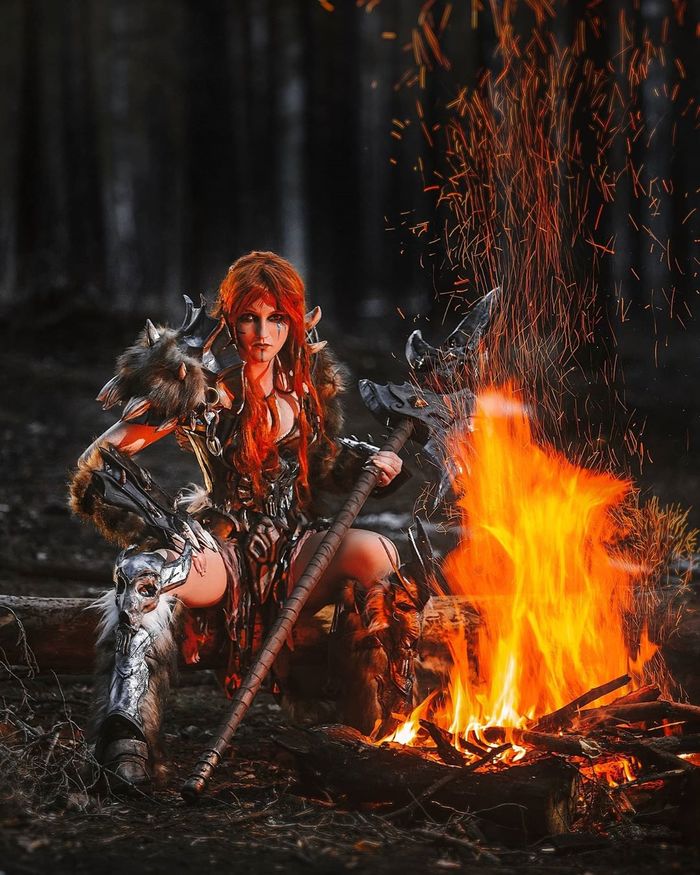 Cosplay Diablo III Barbarian Sonya /heroes of the storm , Blizzard,  , Diablo III, Sony, , HOTS, 