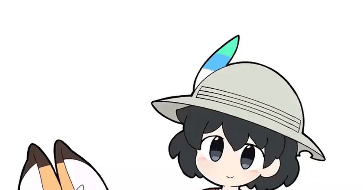 Serval and Kaban - Kemono Friends, Serval, Kaban, Сервал, Аниме, Гифка