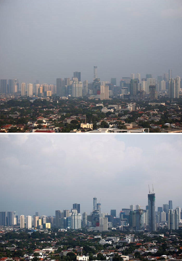 Before and after. 11 examples of the positive effect of quarantine - It Was-It Was, Coronavirus, Pollution, Longpost, Quarantine