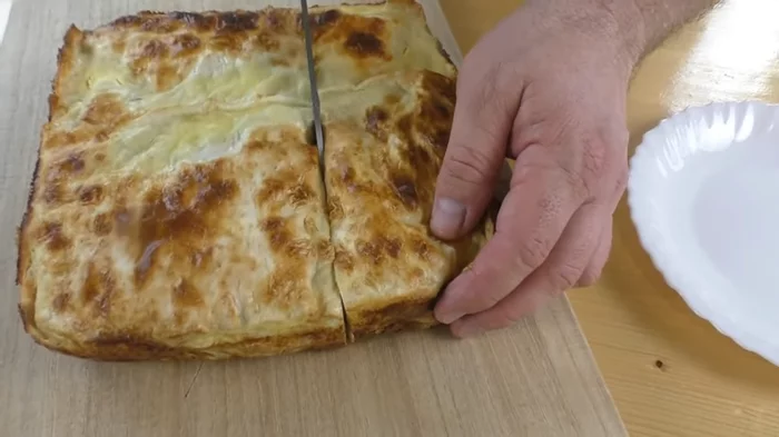 Fish pie without fussing with dough and without going fishing - My, Cooking, Recipe, Food, Pita, Pie, Other cuisine, Bakery products, Video, Longpost, Video recipe