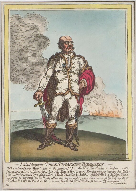 General Throat. English caricatures of Suvorov - Story, Suvorov, Caricature, Longpost