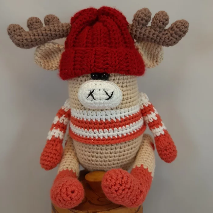 Moose Benjamin - My, Needlework without process, Crochet, Amigurumi